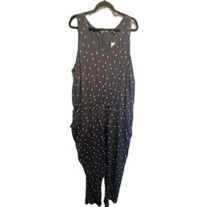 NWT Lucky Brand Blue Romper Women’s Plus Size 3XL